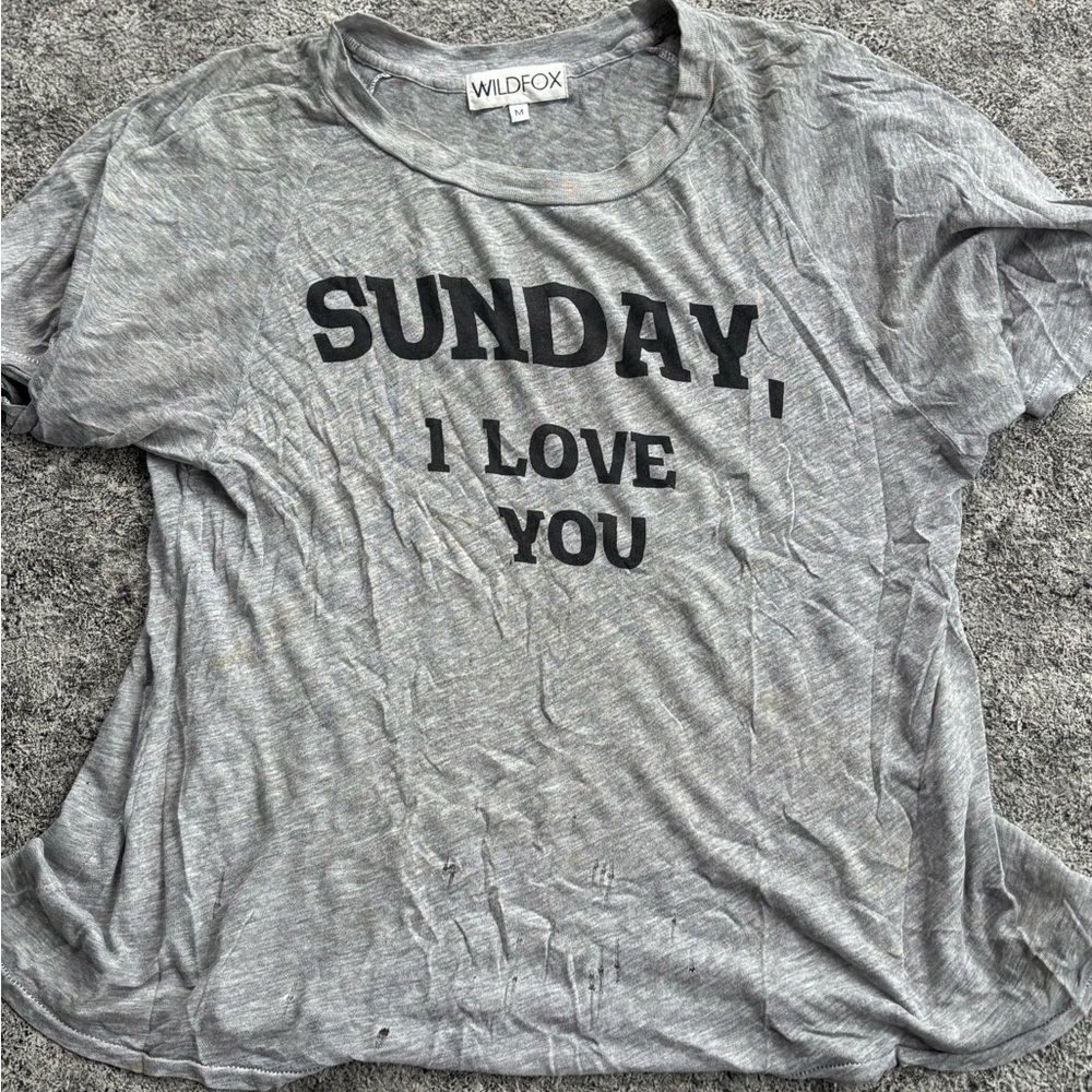Wildfox Heather Gray Tee